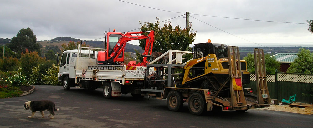 Excavator & Bobcat ready to go!